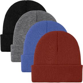 Cooraby Beanie Cap Winter Warm Hats Soft Knit Beanie for Men or Women