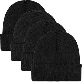 Cooraby Beanie Cap Winter Warm Hats Soft Knit Beanie for Men or Women