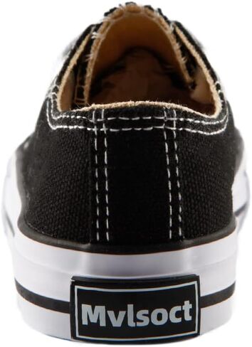 Mvlsoct Boys and Girl Low Top Canvas Kids Lace up Sneakers in Saudi Arabia