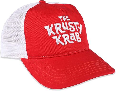 SpongeBob SquarePants Sponge Bob Square Pants The Krusty Krab Logo Adult Men's Snap Back Dad Baseball Cap Women's Snapback Fathers Hat in Saudi Arabia