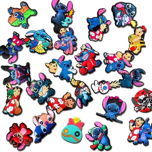 25PCS Shoe Charms for Clog Sandals Bracelets Decoration,Cartoon Shoes Charms for Kids Boys Girls Teens Adult Men Women Party Favor in Kuwait