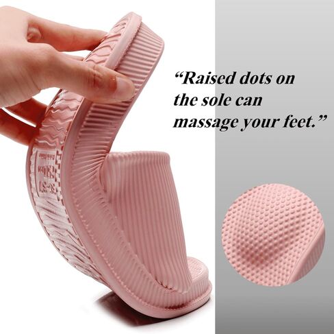 Crazy Lady Massage EVA Bathroom Sandals House Slippers | Soft cloud-like foot relief; odor-resistant, non-slip and quick-dry; lightweight for home, shower, pool and outdoor in Saudi Arabia