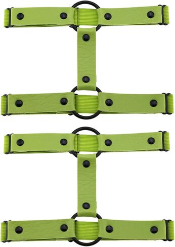 Adjustable Elastice Leather Leg Harness Garter Women Girl Sexy Punk Rock Rivet Strappy Leg Ring 2pcs in Saudi Arabia