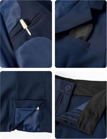 A&J DESIGN Boys 7-Piece Formal Suit Ring Bearer Outfit with Dress Shirt, Jacket, Vest, Pants, Tie, Bowtie and Pocket Square in Kuwait