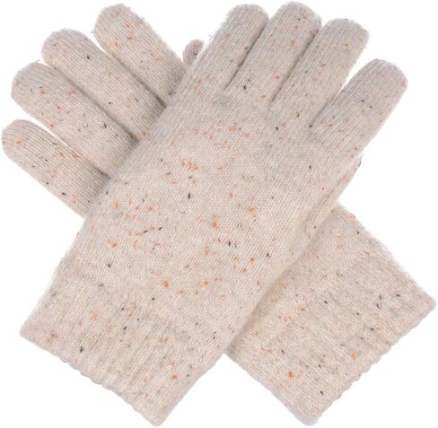 Be Your Own Style BYOS Winter Women's Toasty Warm Plush Fleece Lined Knit Gloves in Solid & Glitter in Kuwait