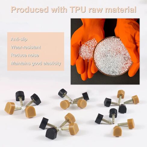 BIGGCOOL Heel Replacement Tips for Women High Heel Shoes, Round and Square Heel Repair Caps With Stiletto Remove Pliers in Kuwait