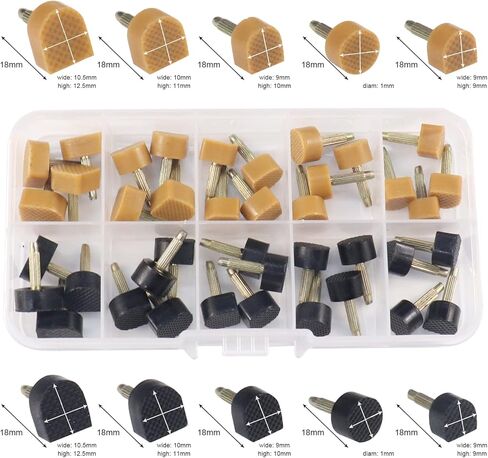 BIGGCOOL Heel Replacement Tips for Women High Heel Shoes, Round and Square Heel Repair Caps With Stiletto Remove Pliers in Kuwait