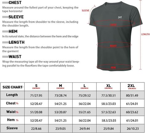 تي شيرت رجالي للسباحة من MEETYOO بأكمام قصيرة بعامل حماية من الشمس 50+ in Kuwait