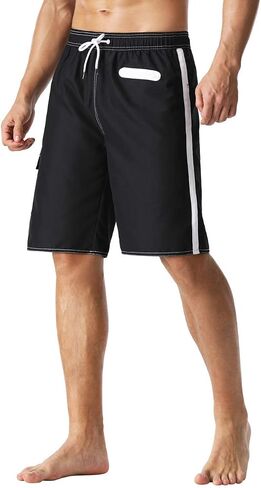 unitop Men's Volley Board Shorts Lightweight Water Sports Drawstring Swim Shorts with Lining in Saudi Arabia