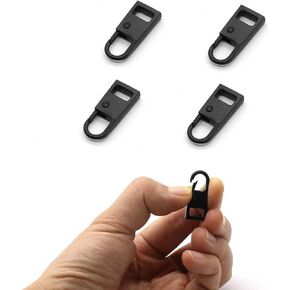 Zipper Pull Tab Replacement Metal Zipper Handle Mend Fixer for Suitcases Luggage Jacket Backpacks Coat Boots (4 Colors)