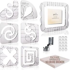 6P Free Motion Quilting Templates with Frame/Foot/Stickers/Guide in Saudi Arabia
