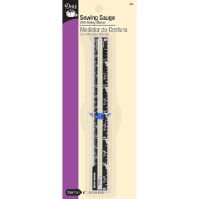 Dritz Sliding Marker Sewing Gauge, Nickel with Black Printing and Blue Slider in Saudi Arabia