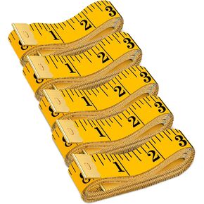 Tape Measure, 5 Packs 120 Inch/300cm Dual Scale Measuring Tape for Body Measurements, Sewing Fabric Soft Small Cloth Tailor Waist Tape Measure Body Measuring Tape Weight Loss