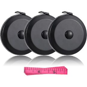 شريط قياس أوروراي لقياسات الجسم، 7 عبوات 60 بوصة شريط قياس الخياطة قابل للسحب من القماش الناعم شريط قياس مزدوج الجوانب شريط قياس حشو للتخزين، متعدد الألوان in Kuwait