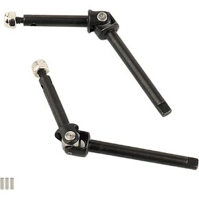 2PCS Steel Front Straight Axle CVD Drive Shaft for 1/24 RC Crawler Car Axial SCX24 Deadbolt C10 Gladiator Bronco Wrangler Model Upgraded Part (Standard Version (49mm)) in Saudi Arabia