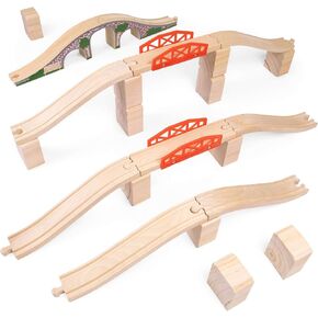 كوندكتور كارل بريدج بونانزا (22 قطعة)، مجموعة جسر سكة قطار خشبية وجسر الطوب in Kuwait