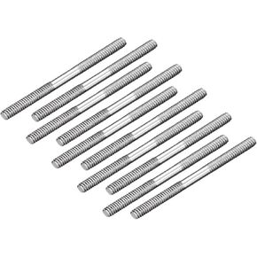 Uxcell M2x30mm Pushrod موصل الفولاذ المقاوم للصدأ قضيب الربط، لقارب RC، سيارة، طائرة، هليكوبتر، 10 قطعة