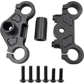 Aluminum 7075 Triple Clamp Set for LOSI 1/4 Promoto-MX Motorcycle (Black)