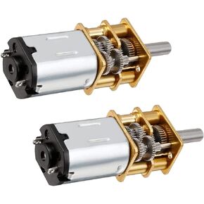 N20 DC 3V Mini Metal Gear Motor Micro Speed Reduction Gear Motor 1000RPM Metal Gear Micro Motor 2PCS