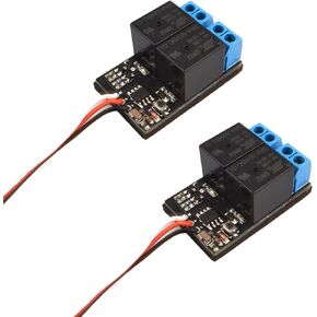 KINGMODEL 2pcs PWM Servo Signal Input 20A Dual Channel RM Relay Module with LED Light Electronic Switch Transmitter Control for RC Model Aircraft Drone in Kuwait