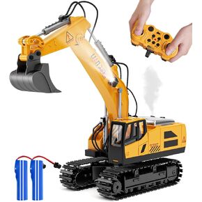 Remote Control Dump Truck, 1:20 Scale RC Construction Vehicles Toy, 9 Channels 2.4Ghz Electric Truck Toys for Boys Girls Kids