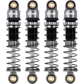 INJORA 39mm Shocks- Aluminum Threaded Shock Adjustable Absorber Oil Damper for Axial SCX24 FMS FCX24M 1/24 RC Crawler Car Upgrade Parts(Grey) in Saudi Arabia