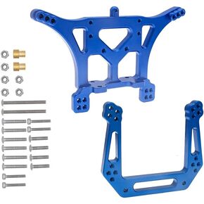 مجموعة برج الصدمات الأمامي والخلفي من الألومنيوم لـ 1/10 Traxxas Slash 2WD Stampede Rustler VXL RC قطع غيار ترقية السيارات 3638 3639