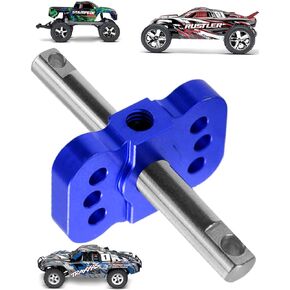 RC Aluminum Differential Locker Spool Diff Locker Mounts Upgrades Part for 1/10 Slash/Rustler/Stampede/Bandit 2WD RC Car,Alloy Differential Locker Spool HopsUp,Navy Blue