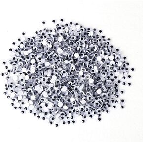 DECORA 500 Pieces 6mm -12mm Black Wiggle Googly Eyes with Self-Adhesive for Crafts Decorations in Saudi Arabia