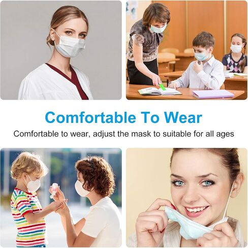 240 Pieces Mask Elastic for Face Mask Ear Loops Adjustable Buckle with Sewing Ear Hook Strap Elastic Adjustment Buckle Reducing Pressure Ear Extender Anti-Tightening DIY Making Accessories (Colorful) in Saudi Arabia