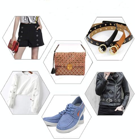 ميكر مجموعة حلقات معدنية مقاس 3/16 انش مكونة من 400 قطعة من حلقات معدنية للاحذية والملابس والشنط اليدوية والمشاريع اليدوية مع صندوق تخزين (4 الوان) in Kuwait