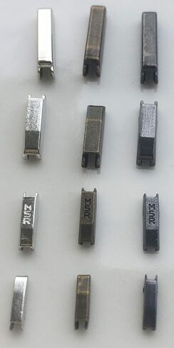 Zipper Repair Kit Metal Retainer Insertion Pin Zipper Top/Bottom Stop (3 Colors) 13 Sets Zipper Fix Plug, Repair Down Zipper Stopper for Zipper Replacement (Size 10/8/5/3) in Kuwait