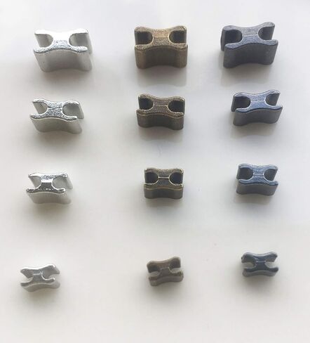 Zipper Repair Kit Metal Retainer Insertion Pin Zipper Top/Bottom Stop (3 Colors) 13 Sets Zipper Fix Plug, Repair Down Zipper Stopper for Zipper Replacement (Size 10/8/5/3) in Kuwait