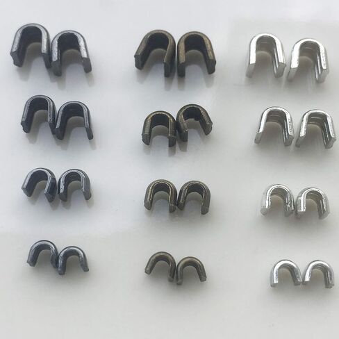 Zipper Repair Kit Metal Retainer Insertion Pin Zipper Top/Bottom Stop (3 Colors) 13 Sets Zipper Fix Plug, Repair Down Zipper Stopper for Zipper Replacement (Size 10/8/5/3) in Kuwait