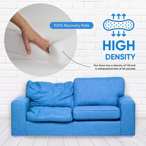 AK TRADING CO. (1" H X 30" W x 72"L) Upholstery Foam Cushion CertiPUR-US® Certified. Perfect for Seat Replacement, Upholstery Sheet & Foam Padding,white in Saudi Arabia