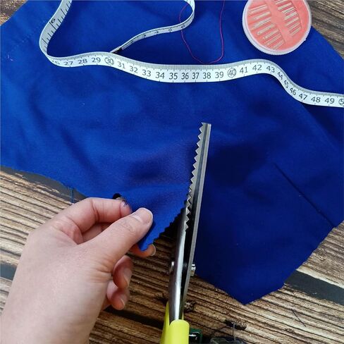 مقص بينكينغ لخياطة الاقمشة، مقص خياطة متعرج، شديد التحمل، شفرة حادة ومتينة، قص نظيف لطيف، قبضة مريحة، سهل الاستخدام، 9.5 انش in Kuwait