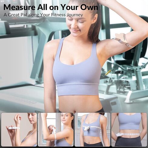 شريط قياس الجسم REIDEA مقاس 60 بوصة (150 سم)، دبوس قفل وزر ضغط، تصميم مريح ومحمول، بما في ذلك. مجموعة إضافية (1 × شريط قياس الملابس 79 بوصة، 1 × 60 بوصة شريط قياس صغير قابل للسحب)، أسود in Kuwait