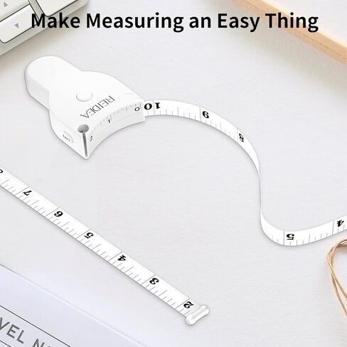 شريط قياس الجسم REIDEA مقاس 60 بوصة (150 سم)، دبوس قفل وزر ضغط، تصميم مريح ومحمول، بما في ذلك. مجموعة إضافية (1 × شريط قياس الملابس 79 بوصة، 1 × 60 بوصة شريط قياس صغير قابل للسحب)، أسود in Kuwait