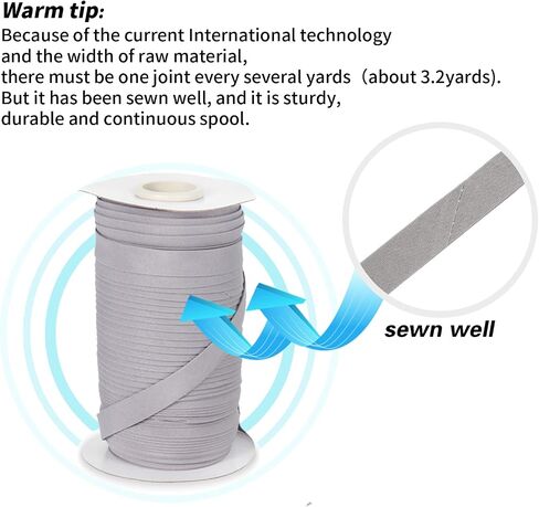 Tewadoo Bias Tape Double Fold 1/2 Inch White 55 Yds for Sewing in Saudi Arabia