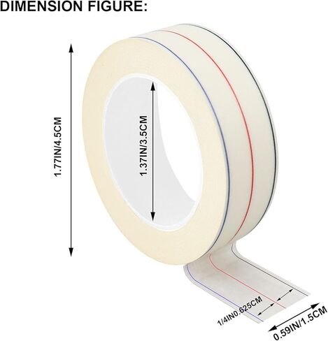4 قطع من شريط التماس القطري من CLYZLRS، دليل خياطة مقاوم للماء لآلة الخياطة - يستخدم لوضع علامة على 1/4 بوصة على الآلة in Kuwait