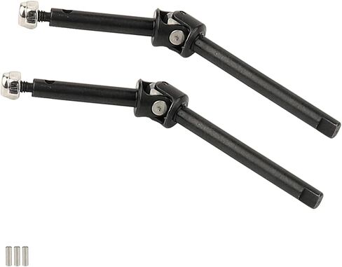 2PCS Steel Front Straight Axle CVD Drive Shaft for 1/24 RC Crawler Car Axial SCX24 Deadbolt C10 Gladiator Bronco Wrangler Model Upgraded Part (Standard Version (49mm)) in Saudi Arabia