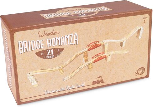 كوندكتور كارل بريدج بونانزا (22 قطعة)، مجموعة جسر سكة قطار خشبية وجسر الطوب in Kuwait