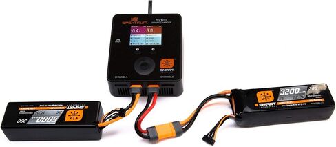 Spektrum Smart RC LiPo Battery Pack: 2200mAh 3S 11.1V 30C with IC3 Connector (EC3 Compatible), SPMX22003S30, Black in Saudi Arabia