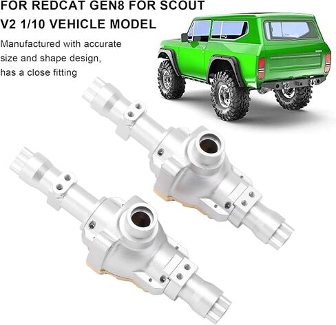 Dilwe 1/10 RC Axle Housing, Aluminum Axle Rear Axle Enhanced Performance for Redcat Gen8 Scout V2 Rock Crawler 1/10 in Saudi Arabia