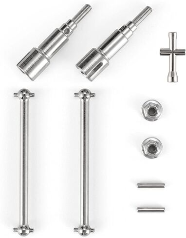 هايبوكسينج قطع غيار مطورة للشاحنات التي تعمل بجهاز تحكم عن بعد بمقياس 1/18 لعام 2020 اصدار جديد 18859 واعمدة محرك خلفية معدنية M1883 وM1885 وM1817 in Kuwait