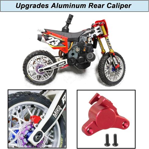 تقوم XSYGO بترقية الفرجار الخلفي من الألومنيوم لأجزاء استبدال LOSI 1/4 Pro Moto-MX للدراجات النارية RTR (استبدال الجزء Los264000) (أحمر) in Kuwait