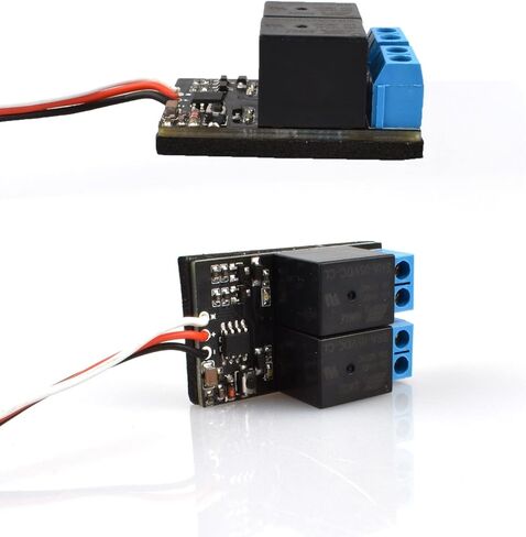 KINGMODEL 2pcs PWM Servo Signal Input 20A Dual Channel RM Relay Module with LED Light Electronic Switch Transmitter Control for RC Model Aircraft Drone in Kuwait