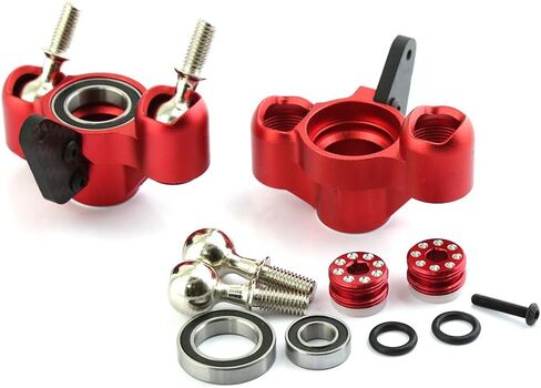Alloy Front Steering Blocks Steering Knuckle Arm AR330505 for Arrma Kraton 6S Outcast 6S Notorious 6S Fireteam 6S BLX Upgrades Parts (Red) in Saudi Arabia