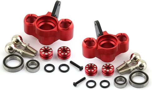 Alloy Front Steering Blocks Steering Knuckle Arm AR330505 for Arrma Kraton 6S Outcast 6S Notorious 6S Fireteam 6S BLX Upgrades Parts (Red) in Saudi Arabia