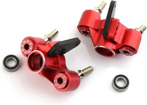 Alloy Front Steering Blocks Steering Knuckle Arm AR330505 for Arrma Kraton 6S Outcast 6S Notorious 6S Fireteam 6S BLX Upgrades Parts (Red) in Saudi Arabia